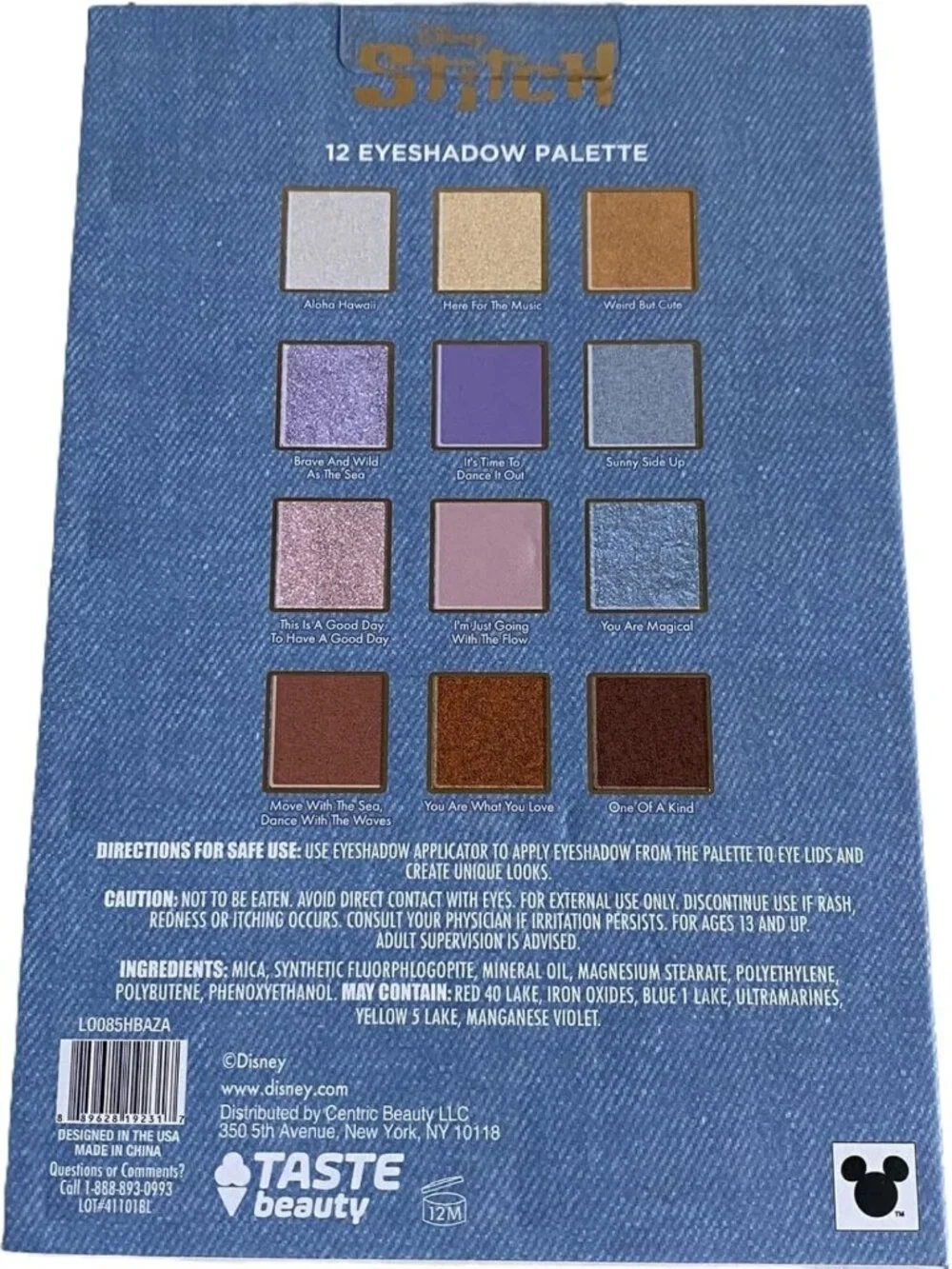 Limited Edition Disney-Inspired Eyeshadow Palette - 12 Shimmering Shades
